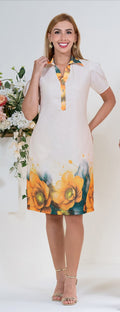 Vestido en Lino Sublimado
