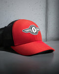 Gorra Oxigeno Roja con Malla Negra