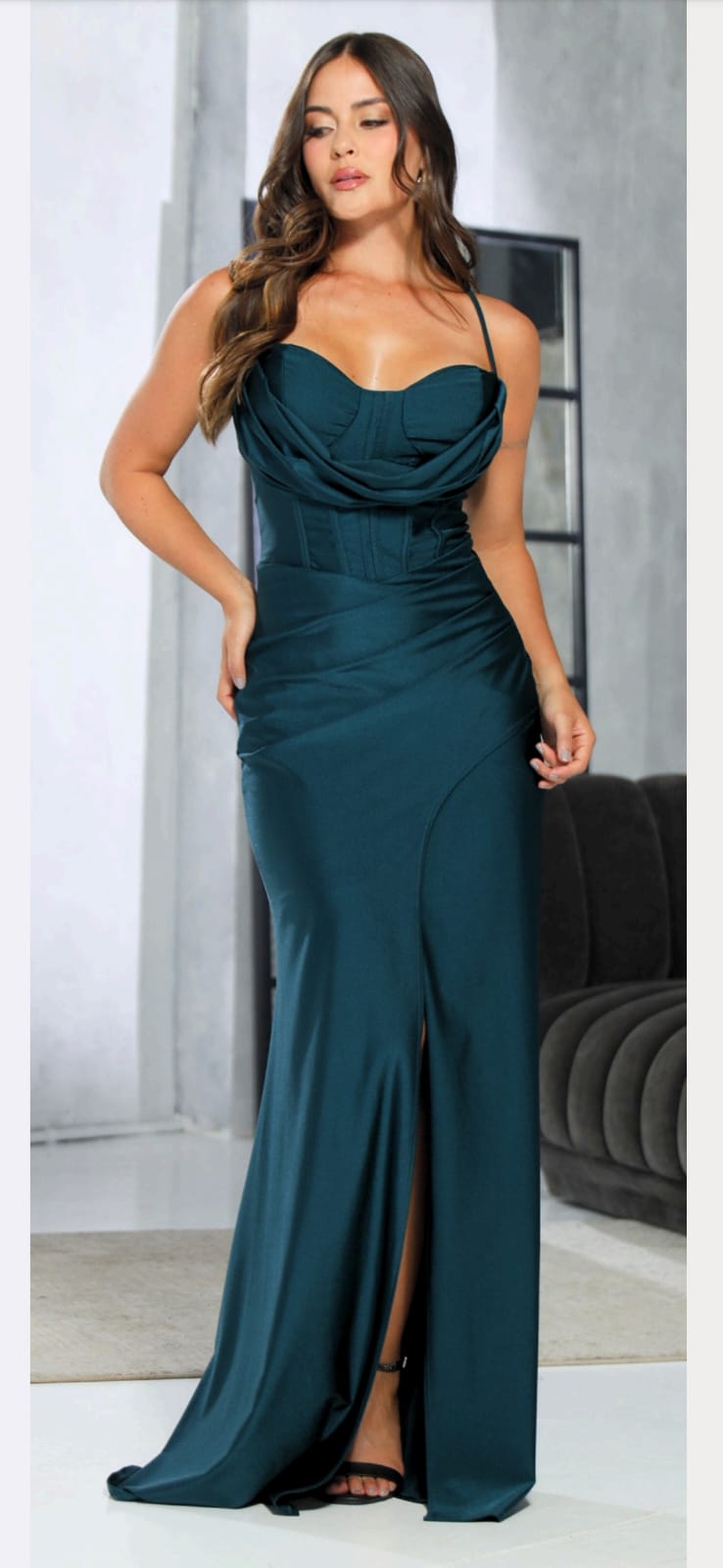 Vestido Verde Botella